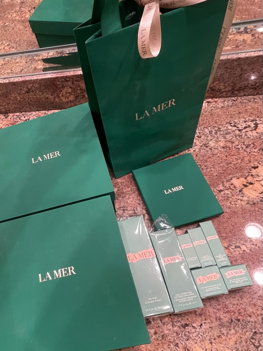 La Mer Green Gift Set *EMPTY BOXES & BAGS - Picture 6 of 9